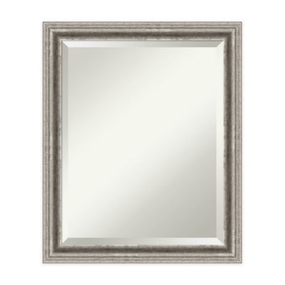 Amanti Art Bel Volto 19 X 23 Mirror In Nickel/silver
