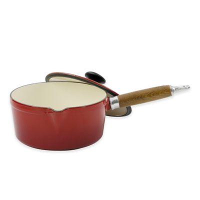 Chasseur 1.3 Qt. Cast Iron French Saucepan In Red
