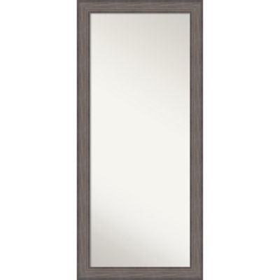 Amanti Art Country 29 X 65 Framed Full Length Floor/leaner Mirror In Grey Barnwood