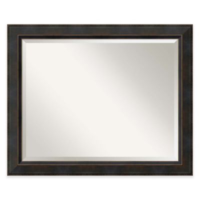 Amanti Art Signore 32 X 26 Framed Wall Mirror In Bronze