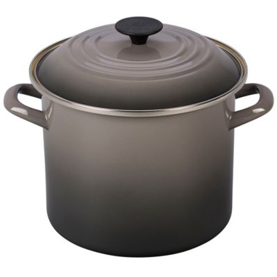 Le Creuset 8 Qt. Carbon Steel Stock Pot In Oyster
