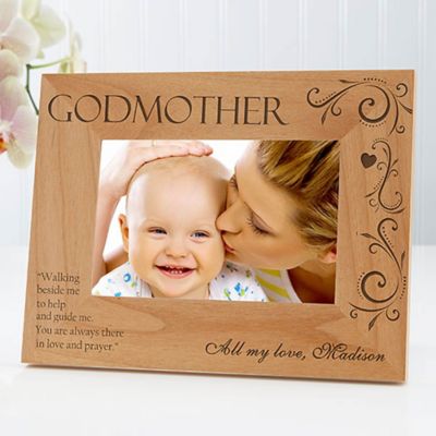 Godparent 4 X 6 Picture Frame Brown