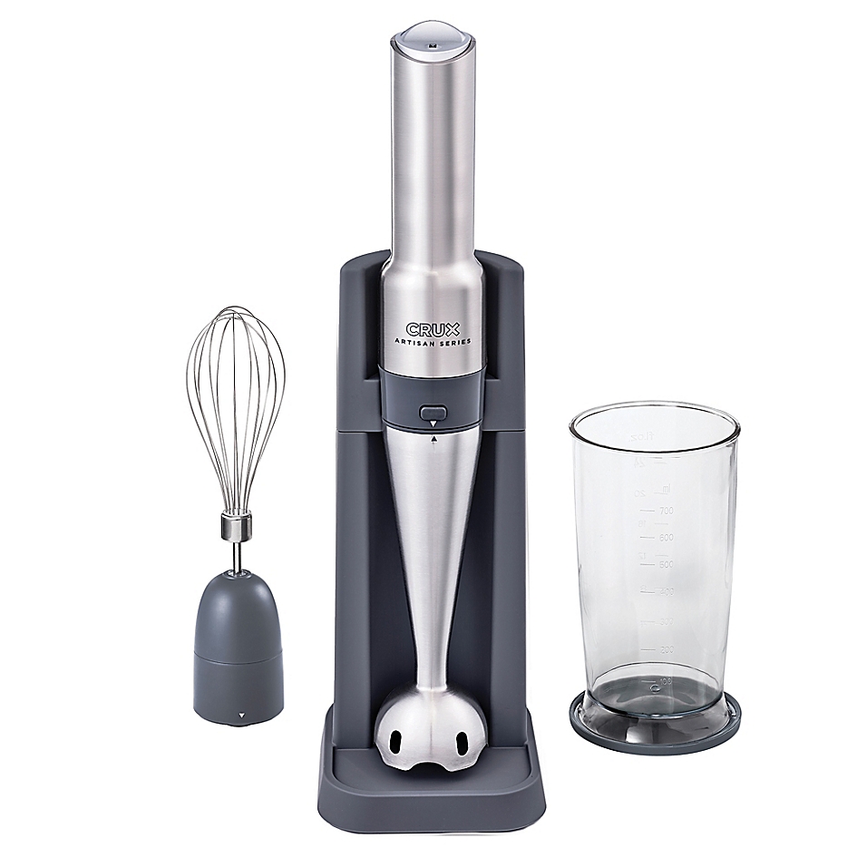 CRUX 7.5-Inch Cordless Immersion Blender in Grey