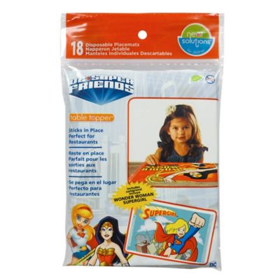 Dc Comics Super Friends 18-Count Table Toppers In Pink