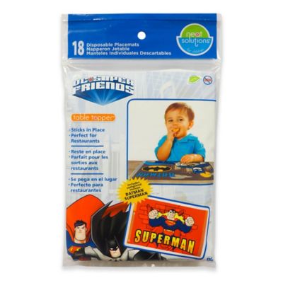 Dc Comics 18-Count Super Heroes Table Topper Placemats