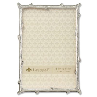 Lawrence Frames Branch 4 X 6 Metal Picture Frame In Silver