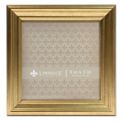Lawrence Frames Burnished 5 X 5 Picture Frame In Gold