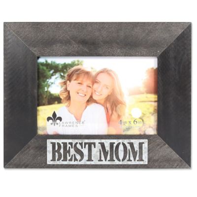 Lawrence Frames 6 X 4 Best Mom Antique Wood Picture Frame In Black