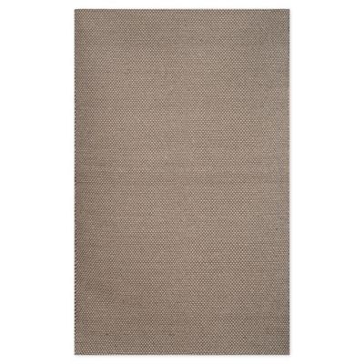 Abasca Tones 5 X 8 Handcrafted Area Rug In Grey/white