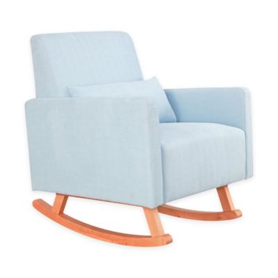 Baby Appleseed Milo Rocker In Light Blue