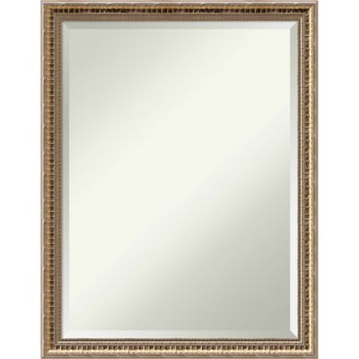 Amanti Art Fluted 20 X 26 Framed Wall Mirror In Gold Champagne Gold