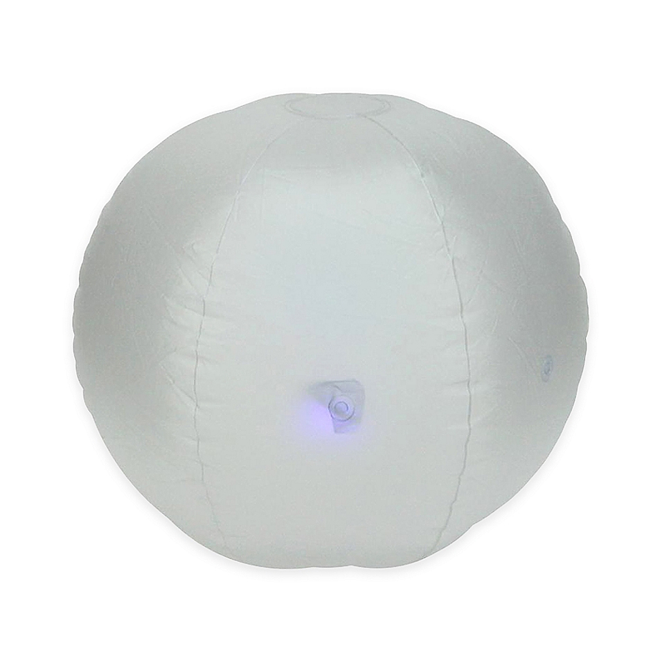 Pool Central 16.5-in Pre-Lit LED Color Changing Inflatable Beach Ball Swimming Pool Toy | 32557592