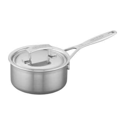 Demeyere Industry 1.5 Qt. Stainless Steel Covered Saucepan Silver