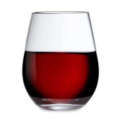 Fortessa D&v Outside Stemless Red Wine Glasses (Set Of 6) Clear