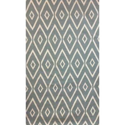 Abacasa Tangier 5 X 8 Handcrafted Area Rug In Seafoam/ivory