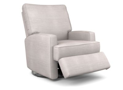 Best Chairs Kersey Swivel Glider Recliner In Dove