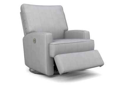 Best Chairs Kersey Power Swivel Glider Recliner In Dove