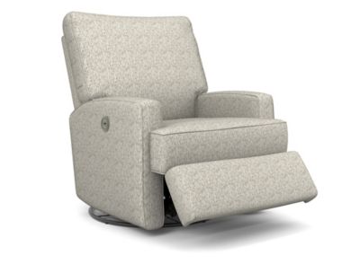 Best Chairs Kersey Power Swivel Glider Recliner In Oatmeal