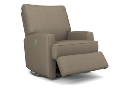 Best Chairs Kersey Power Swivel Glider Recliner In Tan