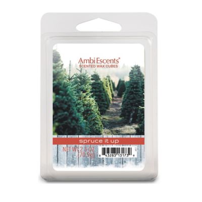Ambiescents Spruce It Up 6-Pack Wax Fragrance Cubes Green
