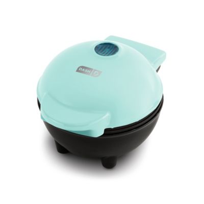 Dash Mini Waffle Bowl Maker In Aqua