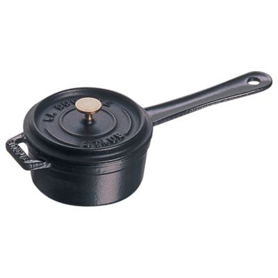 Staub 0.25 Qt. Mini Saucepan In Matte Black