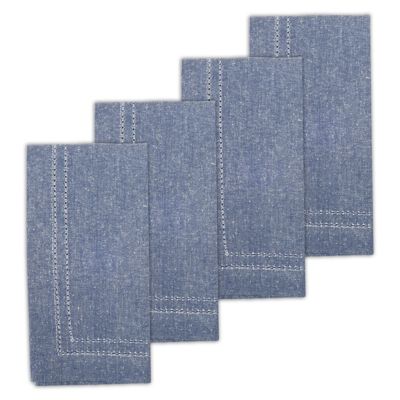 Our Table Locklin Napkins In Blue (Set Of 4)