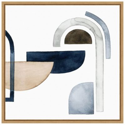 Moving Pieces V 16 Square Framed Wall Art In Brown