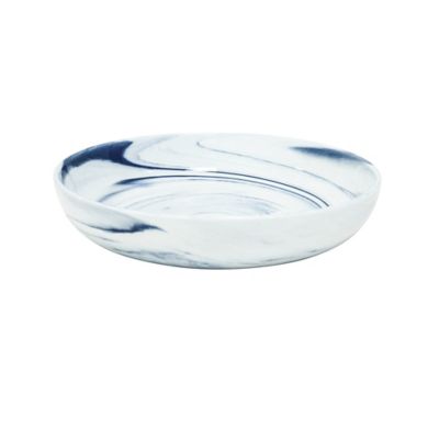 Artisanal Kitchen Supply Coupe Marbleized Entree/dinner Bowls In Blue (Set Of 4)