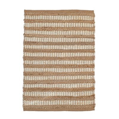 A&B Home Stripe Jute 28 X 4 Accent Rug In Multi