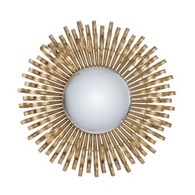 A&B Home Sunburst 25.5 Metal Wall Mirror In Gold
