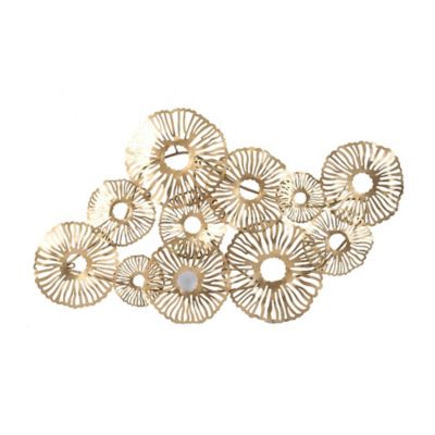 A&B Home Sculptural Wall Dcor In Gold