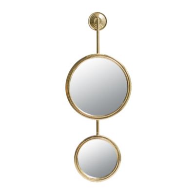 A&B Home 11 X 28.5 Metal Contemporary Mirror In Gold