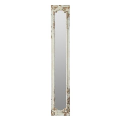 A&B Home 69.5 Clear Floor Mirror In Weathered White