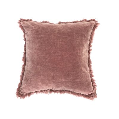 Bee & Willow Washed Velvet 20 Square Throw Pillow In Rose