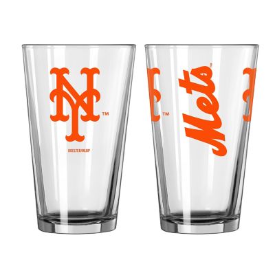 MLB New York Mets 16 oz. Gameday Pint Glass Blue