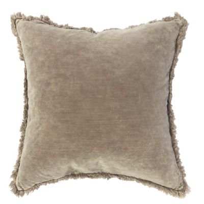 Bee & Willow Washed Velvet 26 Square Throw Pillow In Cashmere
