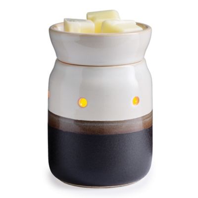 Candle Warmers Etc. Iron & Ivory Midsize Illumination Wax Warmer White/black