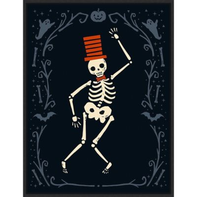 Amanti Art Victoria Barnes Skeleton Crew II 18 X 24 Canvas Wall Art In Black Black/multi