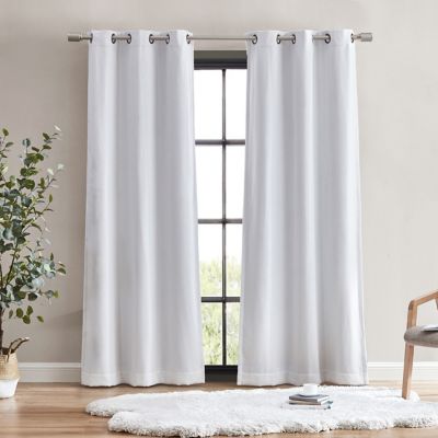 UGG Darcy 95 Grommet Blackout Window Curtain Panels In Snow (Set Of 2)