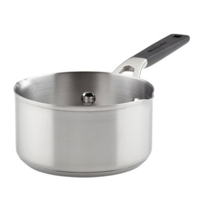 Kitchenaid 1 Qt. Stainless Steel Saucepan Silver/black