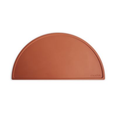 Mushie Clay Silicone Placemat Orange