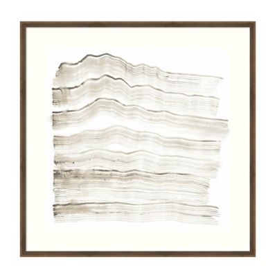 Amanti Art Accordian Shift IV 33.12 Square Framed Wall Art In Bronze White/grey