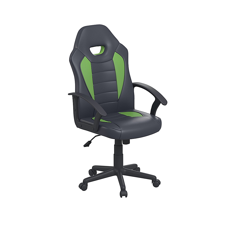 Hendricks Gaming Office Chair Black/Green - Lifestyle Solutions