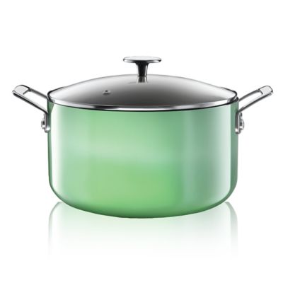 Granitestone Diamond Nonstick 5 Qt. Cast Aluminum Stock Pot In Green