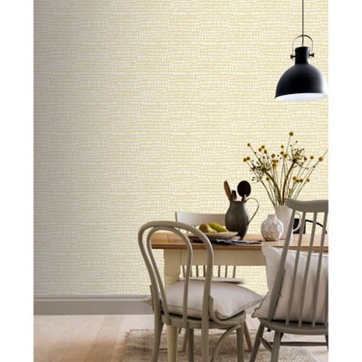 Arthouse Tribal Dot Peel And Stick Wallpaper In Ochre
