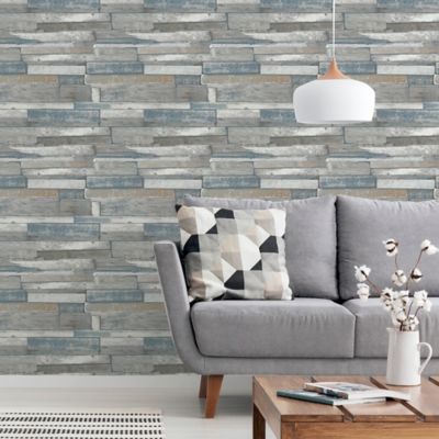 Arthouse Industrial Wood Peel And Stick Wallpaper In Multi