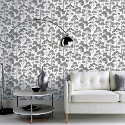 Arthouse Delamere Tree Peel And Stick Wallpaper In White