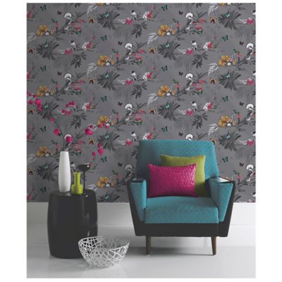 Arthouse Mystical Forest Wallpaper In Slate