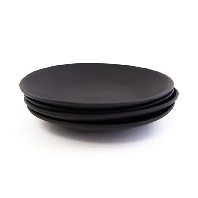 Carthage.co Dadasi Dinner Plates In Basalt (Set Of 4) Grey